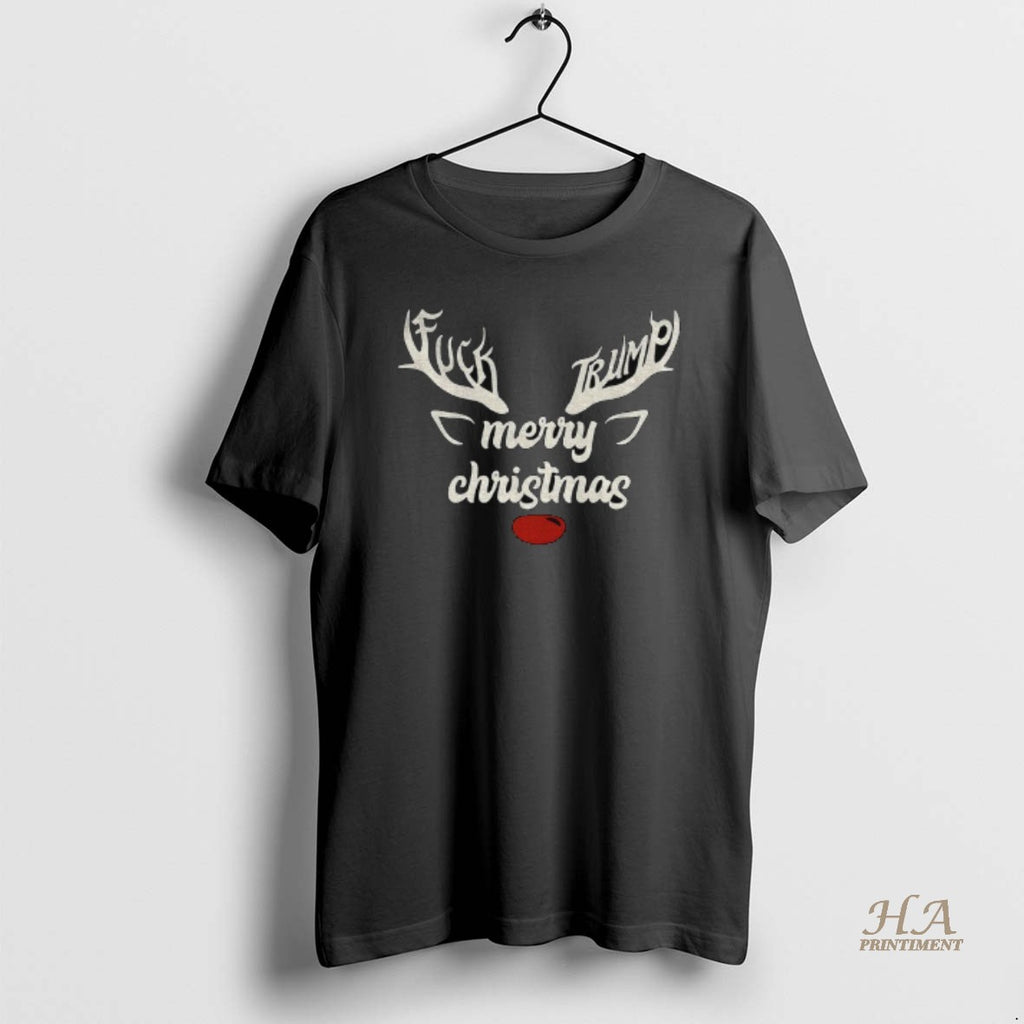 Official Reindeer Anti Trump Fdt Fuck Trump Merry Christmas 2025 T-Shirts, Hoodie, Sweatshirt | InkNestWear.com