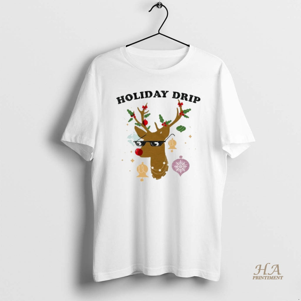 Official Reindeer Holiday Drip Christmas T-Shirts, Hoodie, Sweatshirt | InkNestWear.com