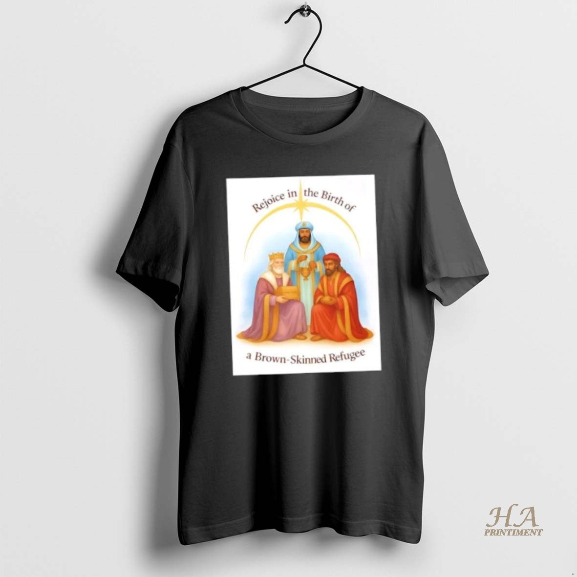 Official Rejoice In The Birth A Brown Skinned Refugee T-Shirts, Hoodie, Sweatshirt | InkNestWear.com