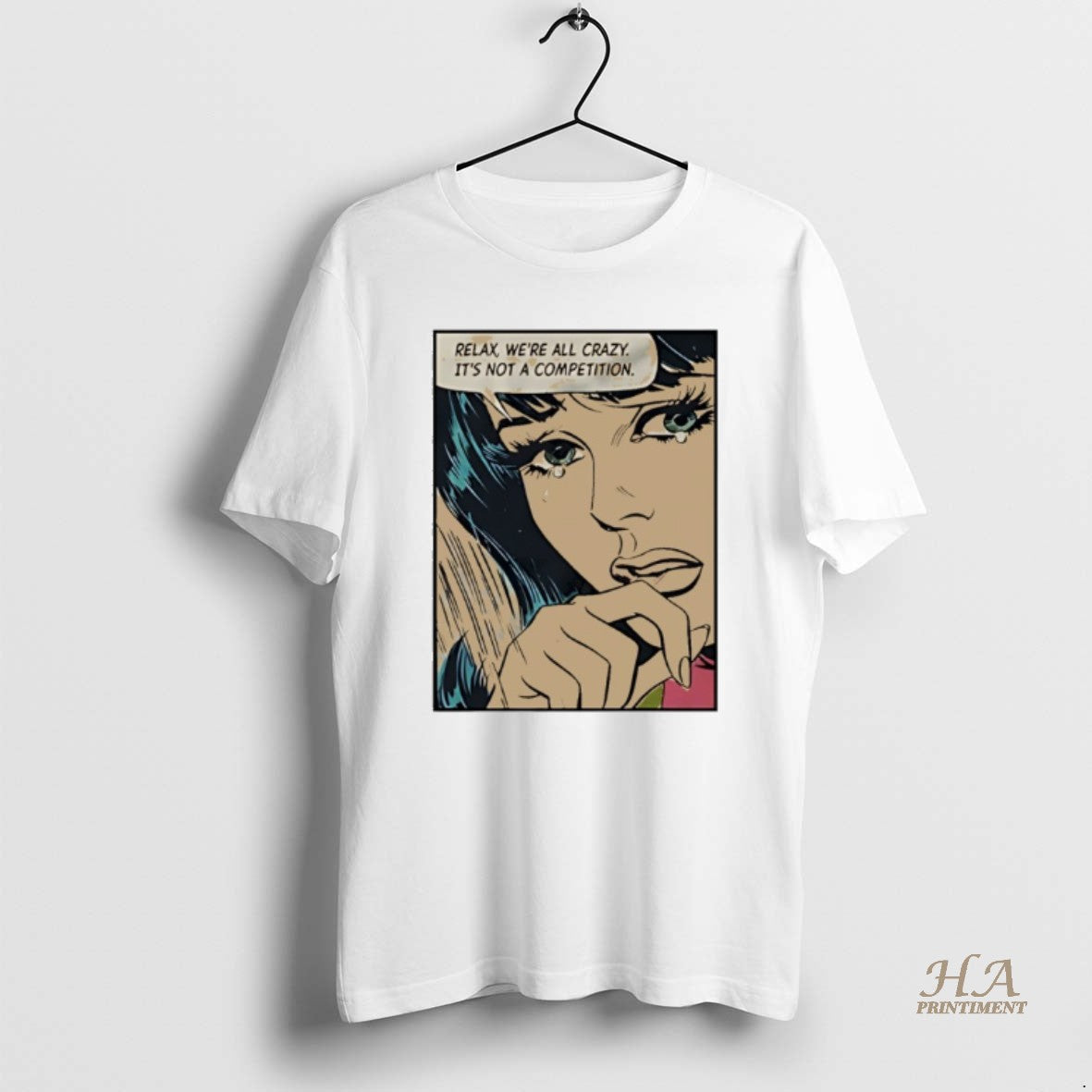 Official Relax Were All Crazy Its Not A Competition Retro T-Shirts, Hoodie, Sweatshirt | InkNestWear.com