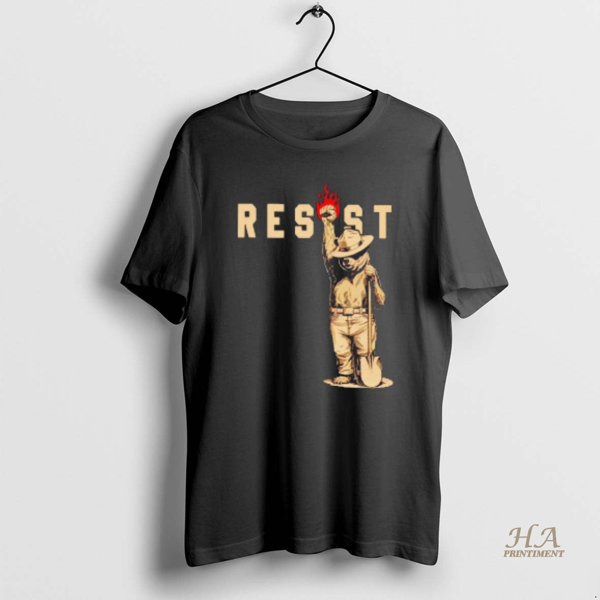 Official Resist Anti Trump Smokey Bear Blackshirt T-Shirts, Hoodie, Sweatshirt | InkNestWear.com