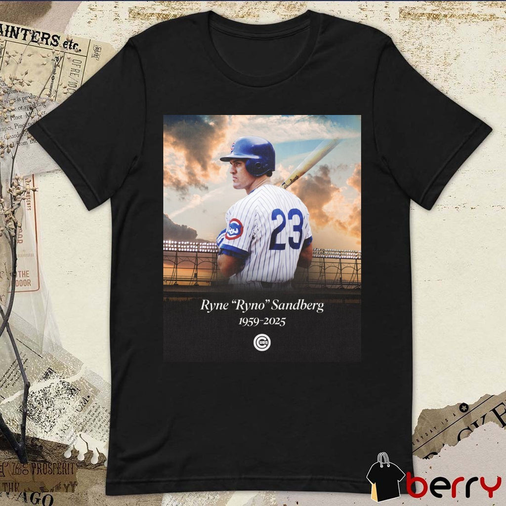 Rest in peace Ryno Ryne Sandberg True Icon In Cubs History 1959-2025 Poster t-shirt