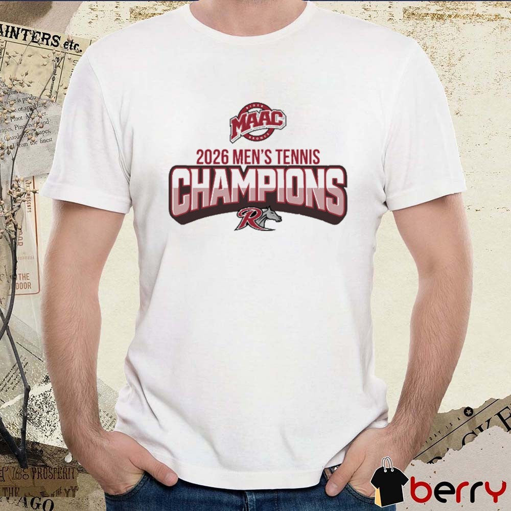 Rider University 2026 MAAC Men’s Tennis Champions Logo t-shirt