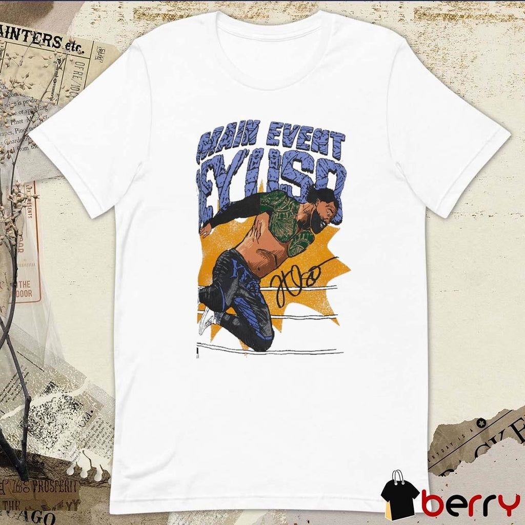 Ripple Junction Main Event Jey Uso Illustrated Yeet Signature WWE 2025 Graphic t-shirt