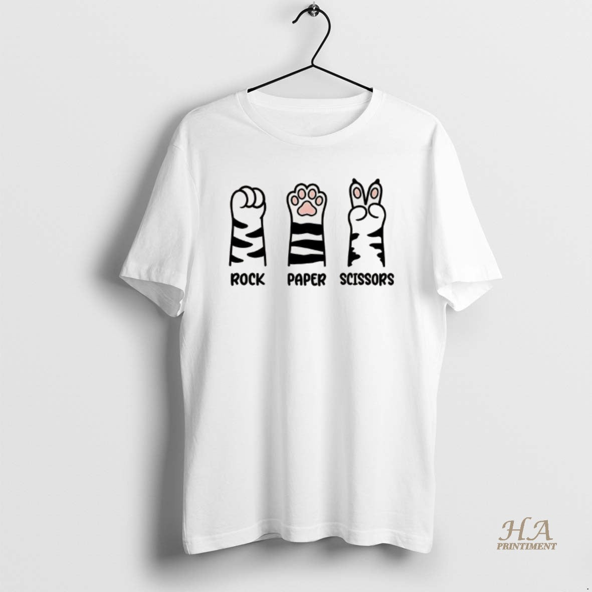 Official Rock Paper Scissors Cat Paw T-Shirts, Hoodie, Sweatshirt | InkNestWear.com