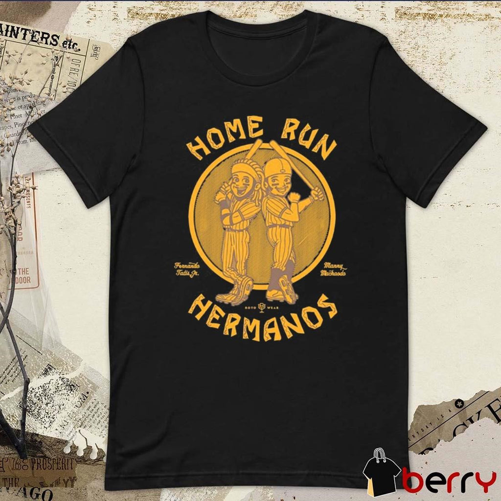 Rotowear Home Run Hermanos San Diego Padres Fernando Tatis Jr And Manny Machado t-shirt