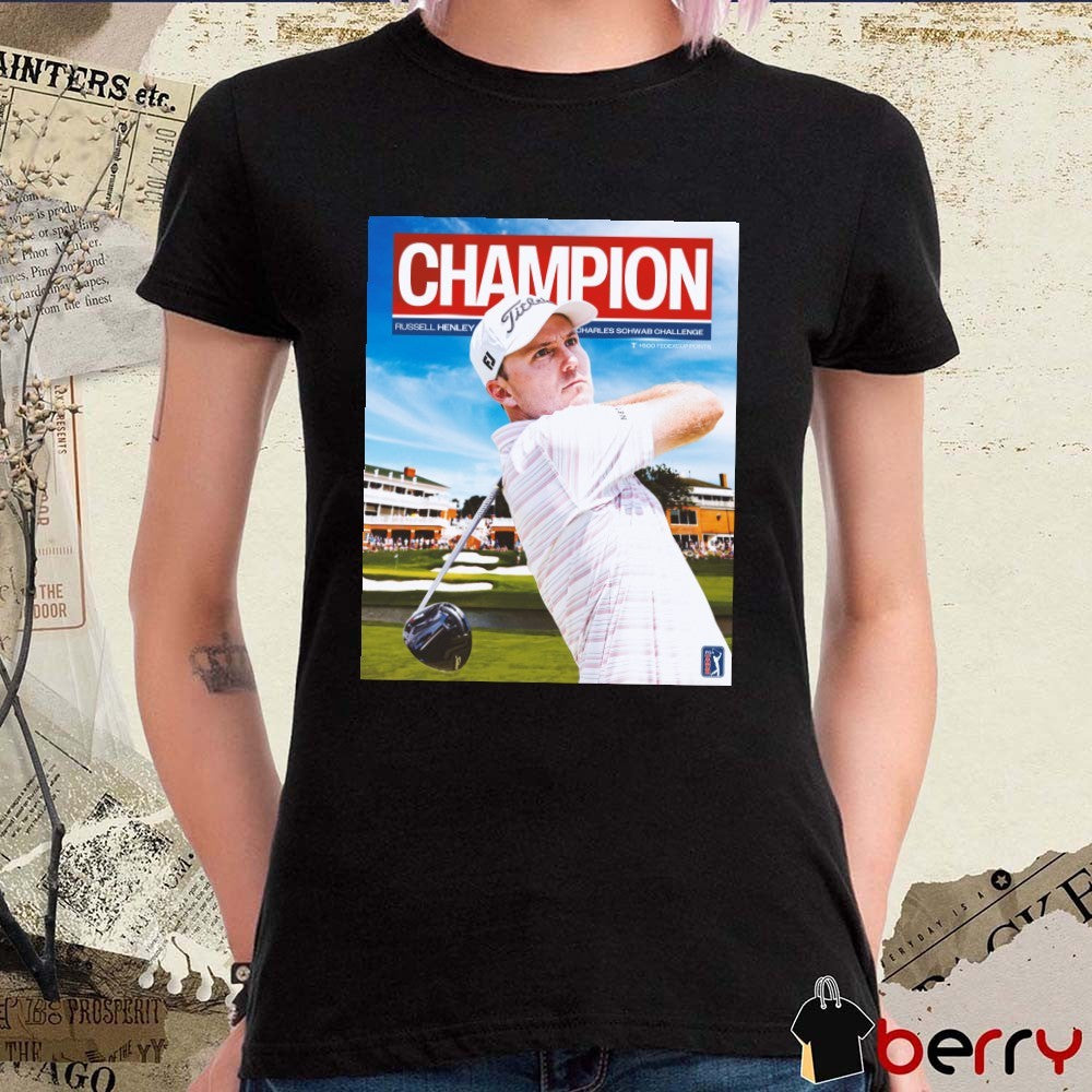 Russell Henley Champion 2026 Charles Schwab Challenge PGA Tour Poster t-shirt