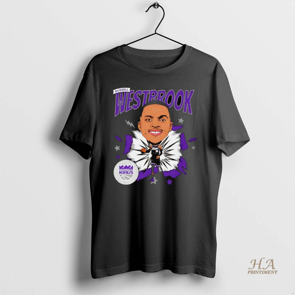 Official Russell Westbrook Caricature Sacramento Kings T-Shirts, Hoodie, Sweatshirt | InkNestWear.com