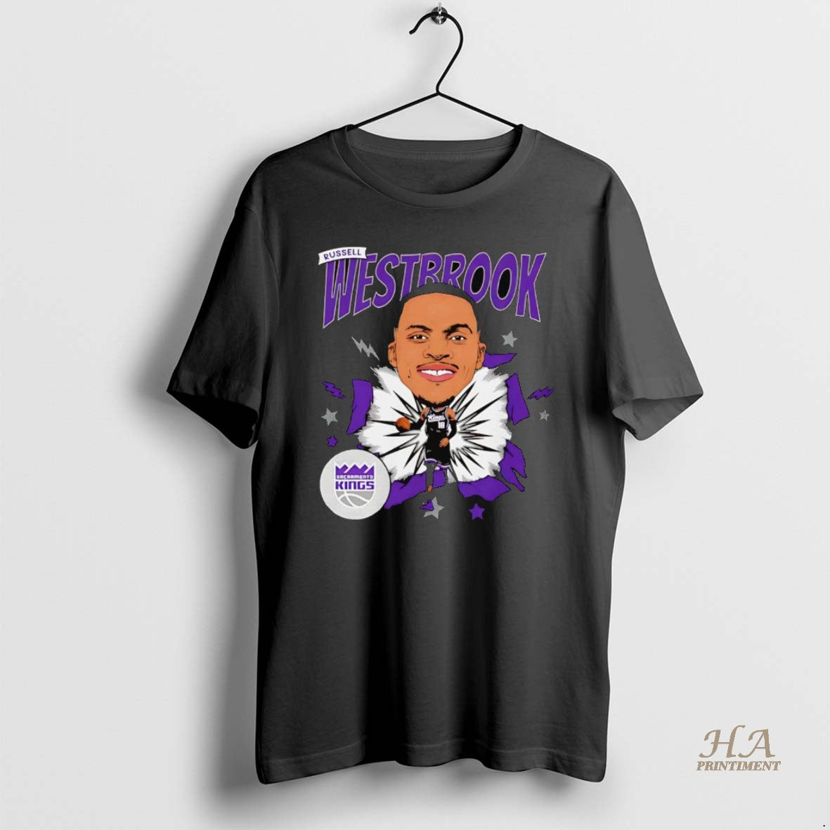 Official Russell Westbrook Caricature Sacramento Kings T-Shirts, Hoodie, Sweatshirt | InkNestWear.com