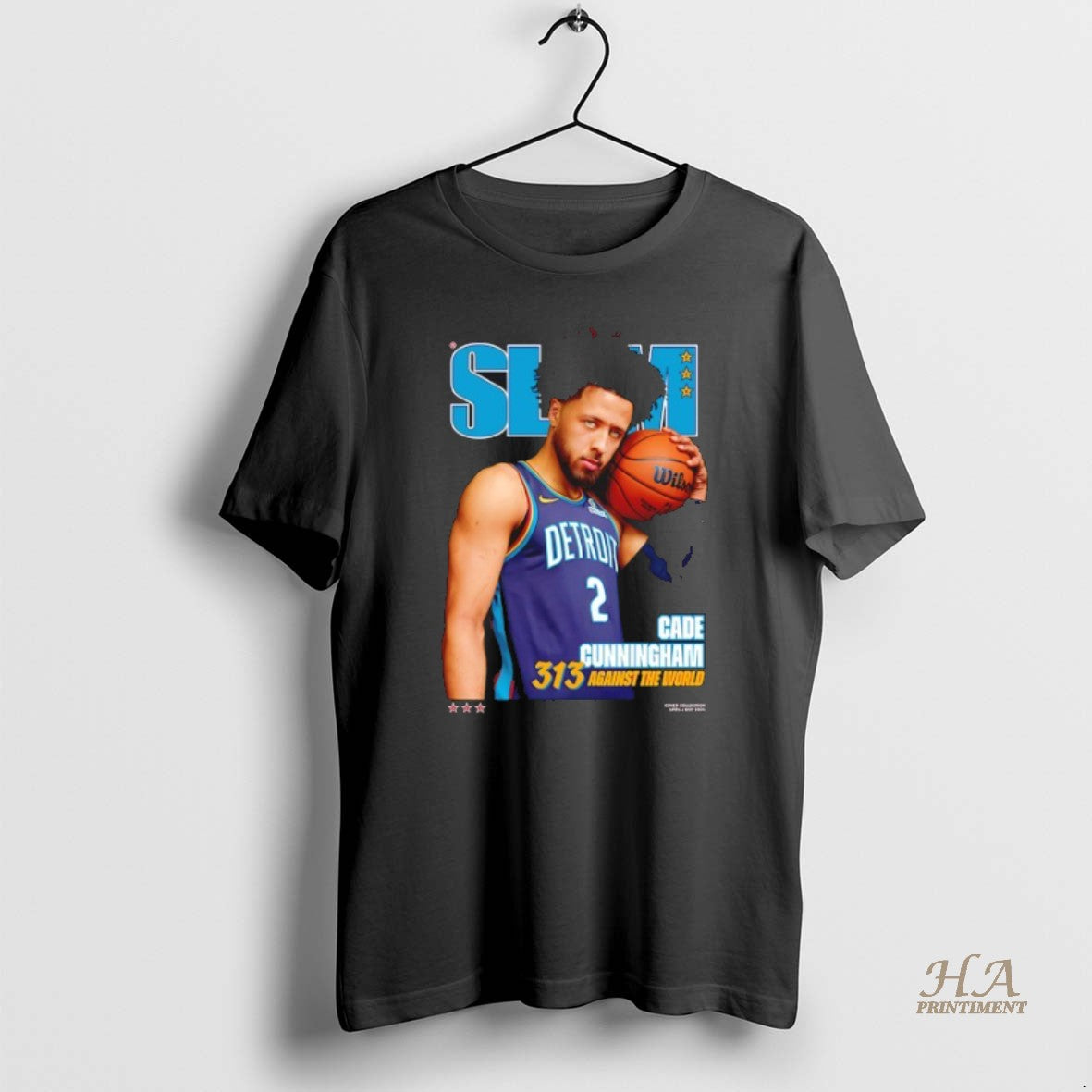 Official Slam Cade Cunningham Detroit Pistons 313 Against The World T-Shirts, Hoodie, Sweatshirt | InkNestWear.com