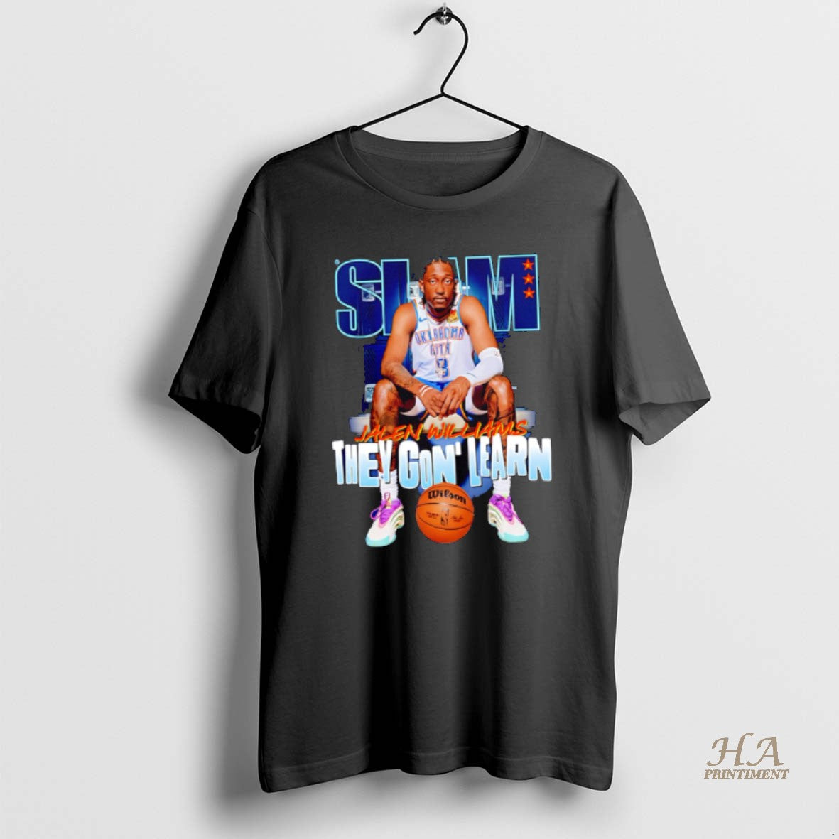 Official Slam Oklahoma City Thunder Jalen Williams They Gon Learn T-Shirts, Hoodie, Sweatshirt | InkNestWear.com