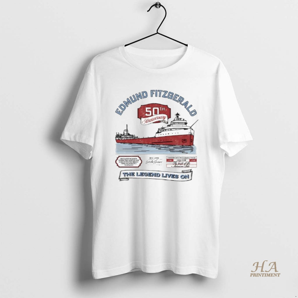 Official Ss Edmund Fitzgerald 50th Anniversary The Wreck Of The Edmund Fitzgerald T-Shirts, Hoodie, Sweatshirt