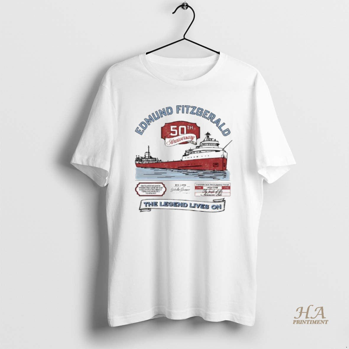 Official Ss Edmund Fitzgerald 50th Anniversary The Wreck Of The Edmund Fitzgerald T-Shirts, Hoodie, Sweatshirt