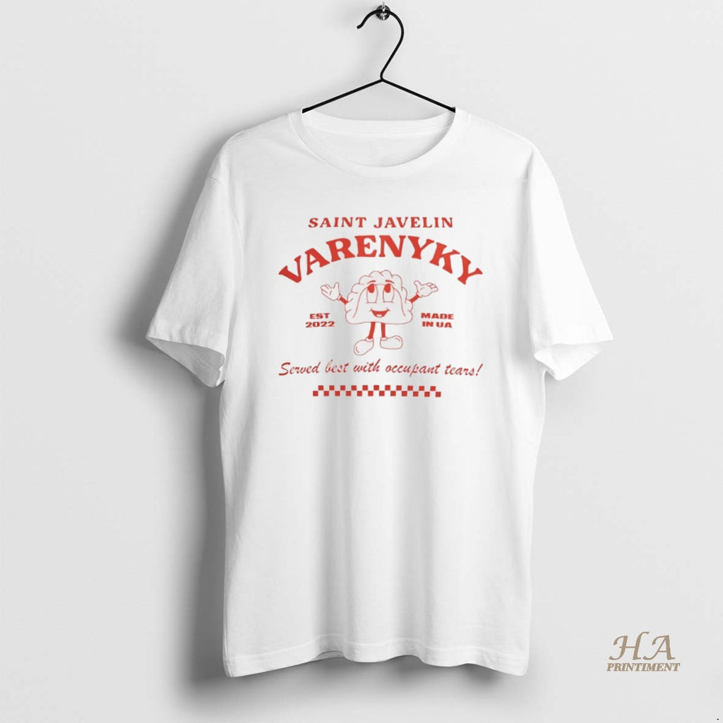 Official Saint Javelin Varenyky Served Best With Occupant Tears T-Shirts, Hoodie, Sweatshirt | InkNestWear.com
