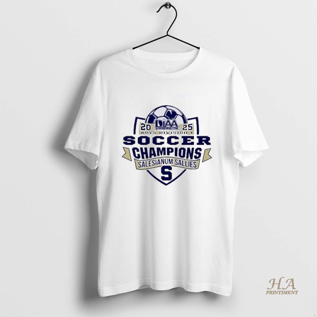 Official Salesianum Sallies 2025 Diaa Boys Division 1 Soccer Champions T-Shirts, Hoodie, Sweatshirt | InkNestWear.com