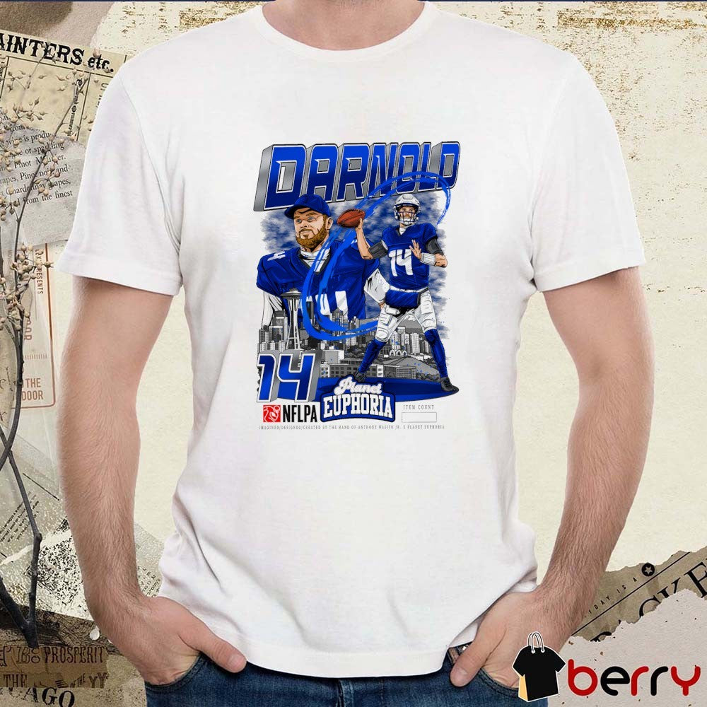 Sam Darnold Seattle Seahawks NFL Planet Euphoria Art t-shirt
