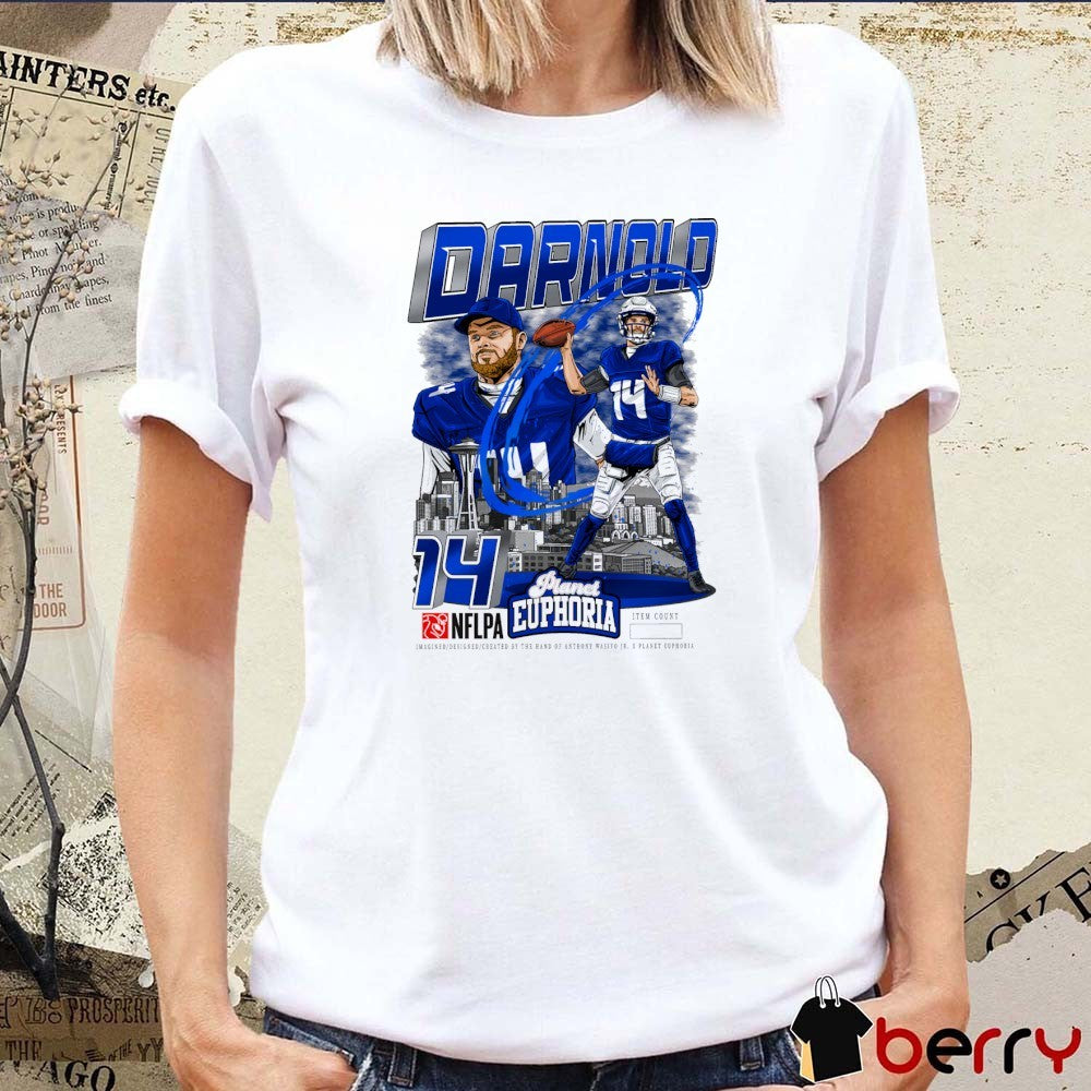 Sam Darnold Seattle Seahawks NFL Planet Euphoria Art t-shirt