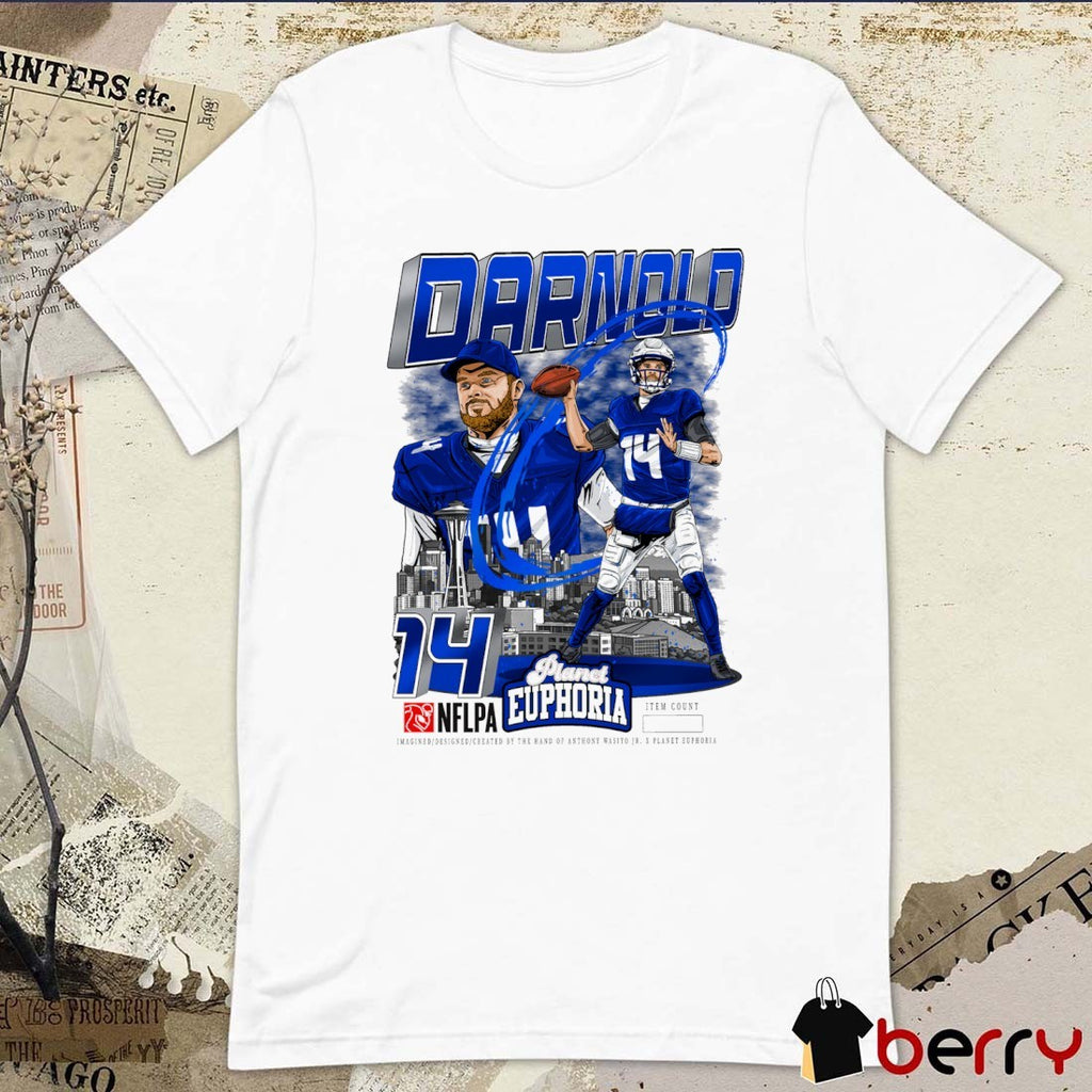 Sam Darnold Seattle Seahawks NFL Planet Euphoria Art t-shirt