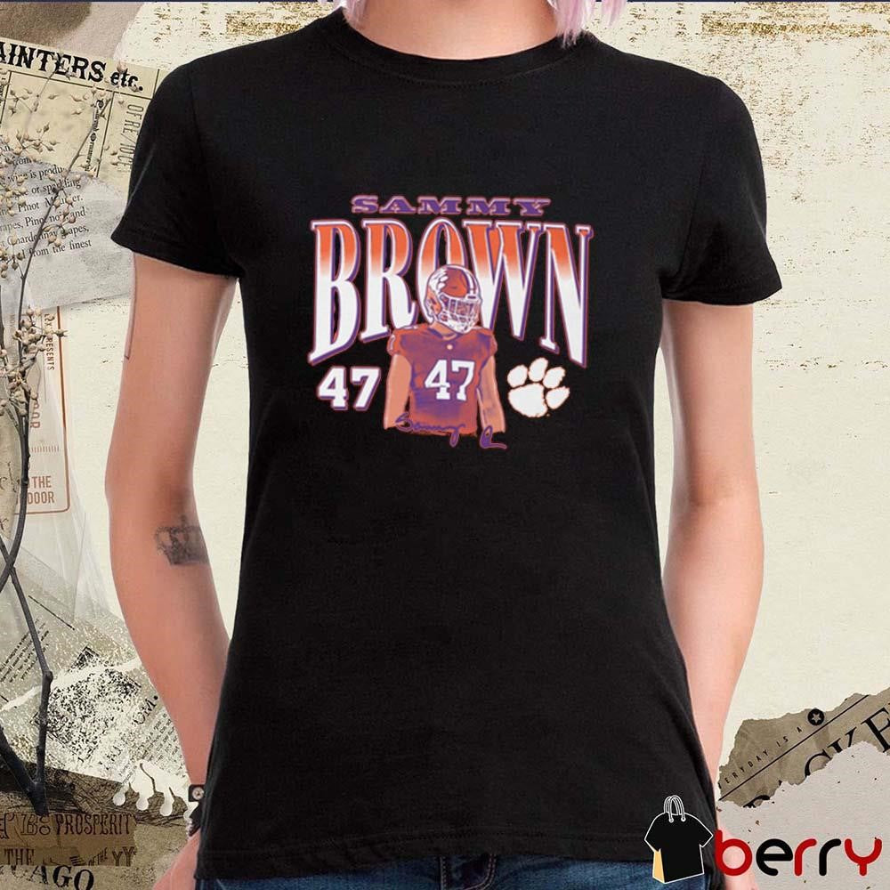 Sammy Brown #47 Clemson Tigers Signature Painting t-shirt