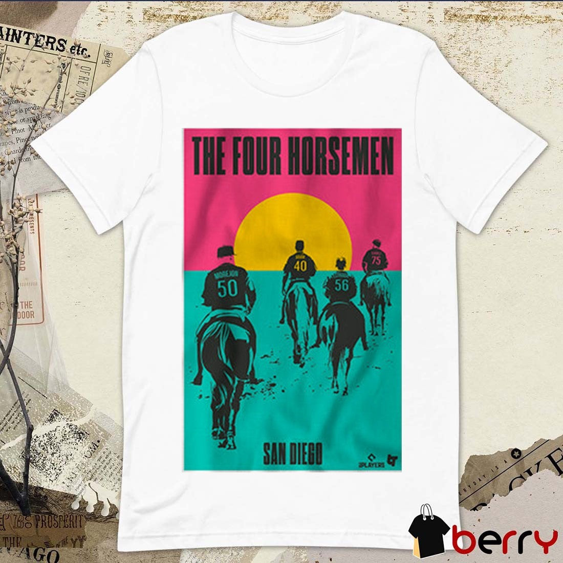San Diego Padres Adrian Morejon, Jason Adam, Jeremiah Estrada and Robert Suarez The Four Horsemen t-shirt