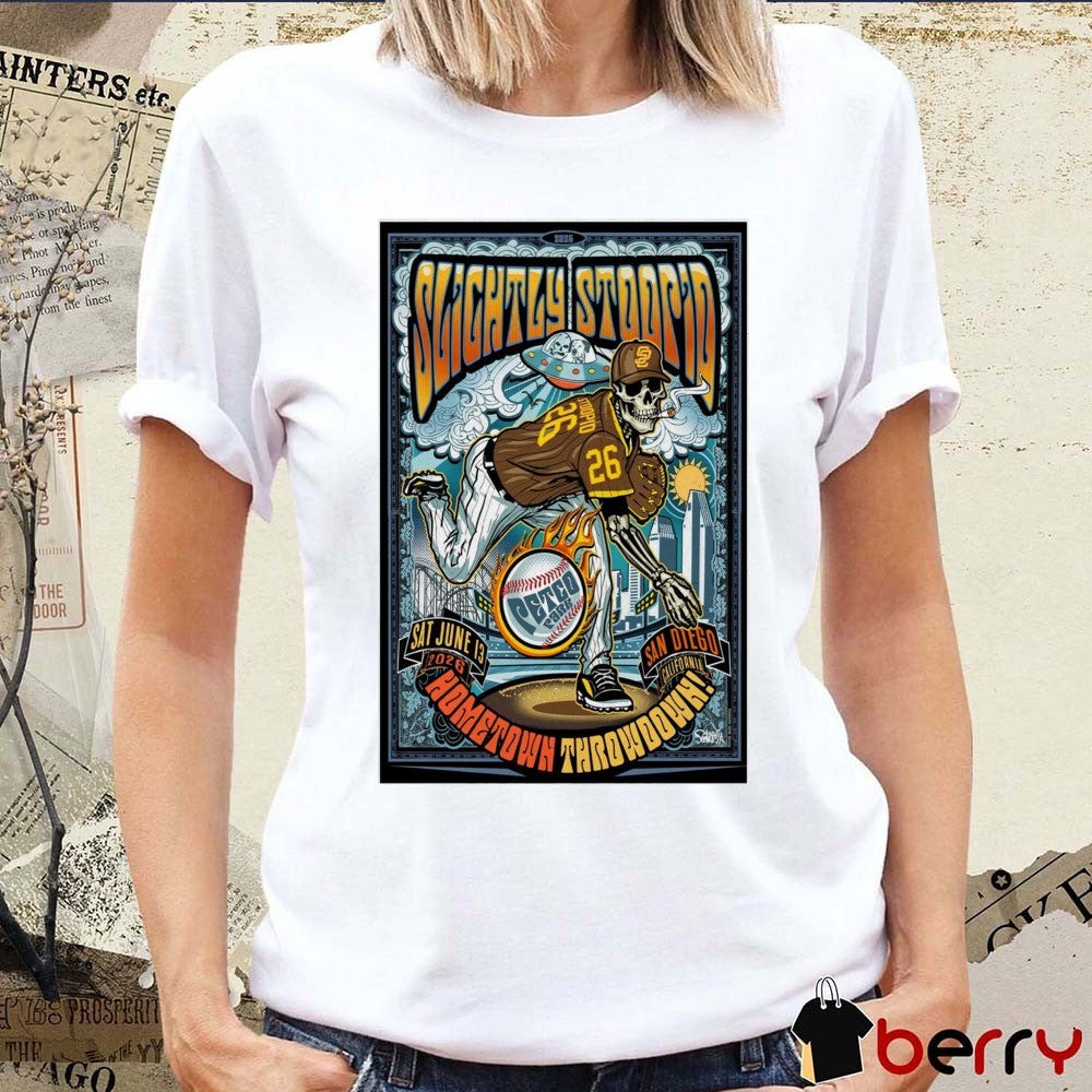 San Diego Slightly Stoopid June 13 2026 Event Petco Park San Diego CA Poster t-shirt