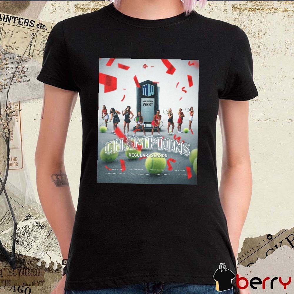 San Diego State Women’s Tennis Champions Regular Season 2026 Poster t-shirt