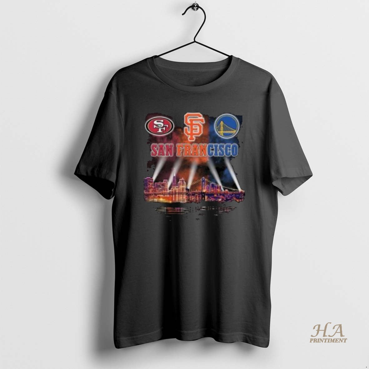 Official San Francisco City Sports 49ers Saints Warriors Skyline Light 2025 T-Shirts, Hoodie, Sweatshirt | InkNestWear.com