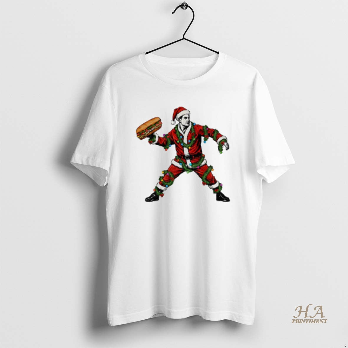 Official Sandwich Guy Santa Christmas Light Holiday T-Shirts, Hoodie, Sweatshirt | InkNestWear.com