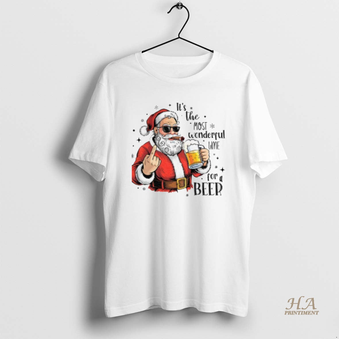 Official Santa Beer Funny Santa Christmas Its The Most Wonderful Time For A Beer T-Shirts, Hoodie, Sweatshirt