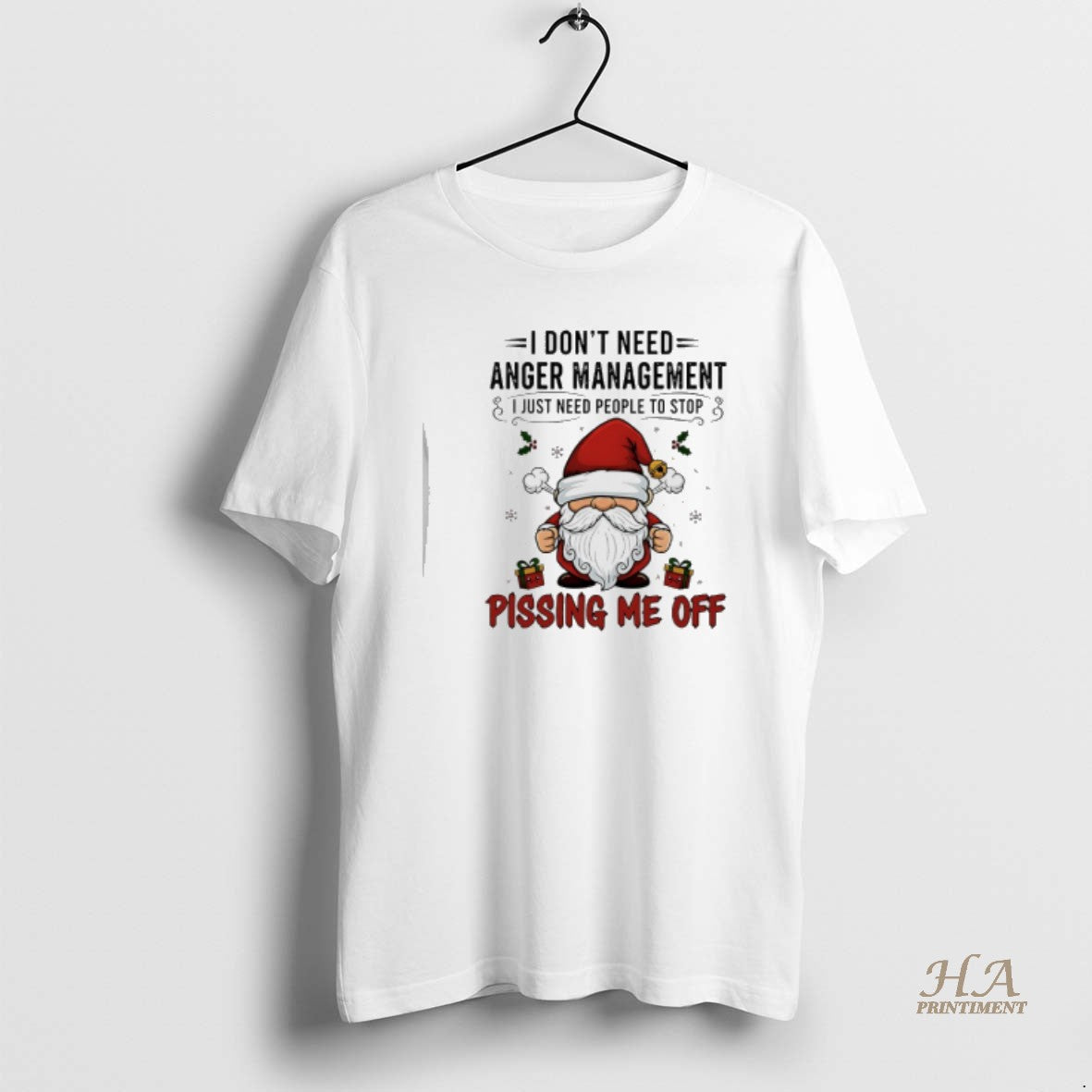 Official Santa Claus I Dont Need Anger Management I Just Need People To Stop Pissing T-Shirts, Hoodie, Sweatshirt
