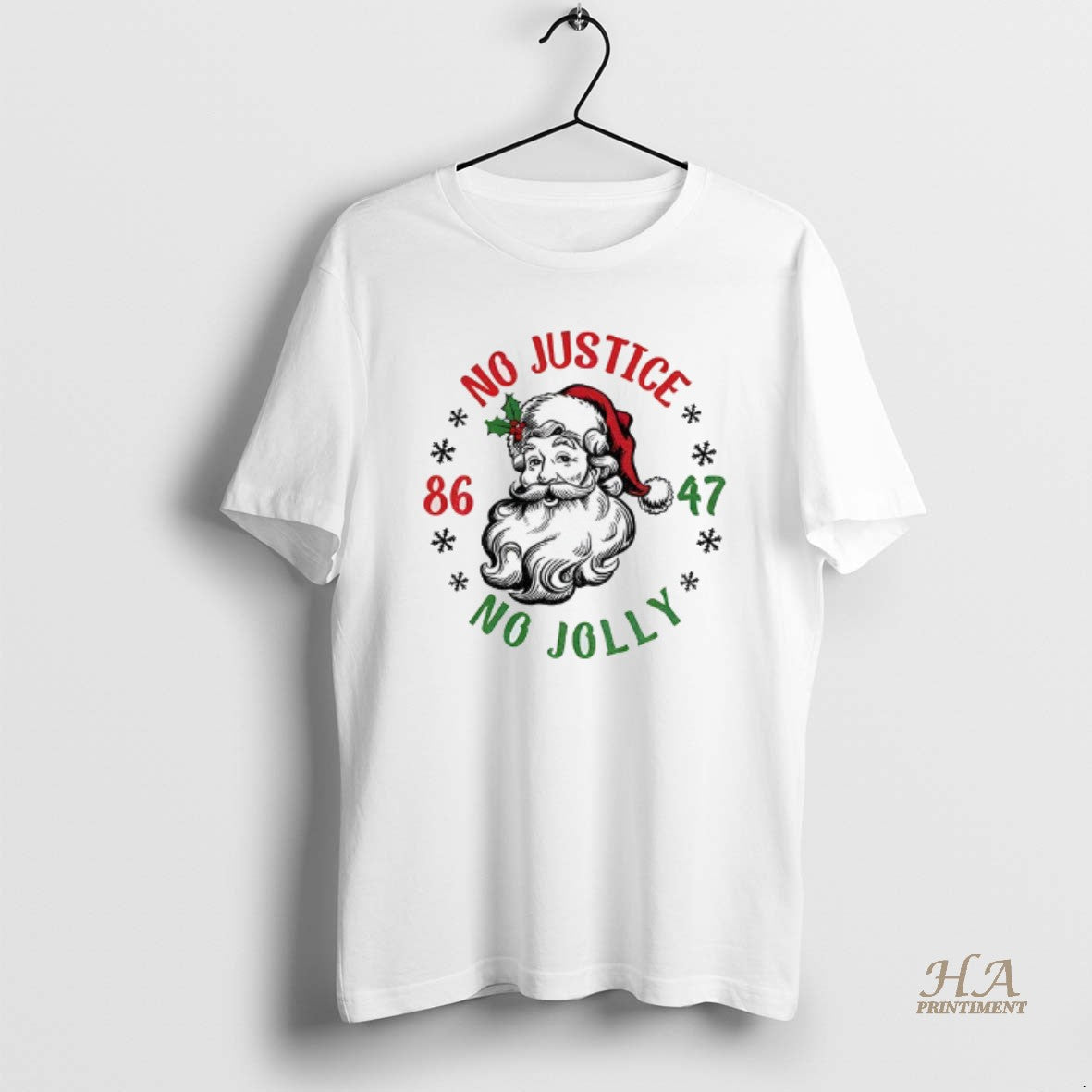 Official Santa Claus No Justice No Jolly Anti Trump 86 47 Merry Christmas T-Shirts, Hoodie, Sweatshirt | InkNestWear.com