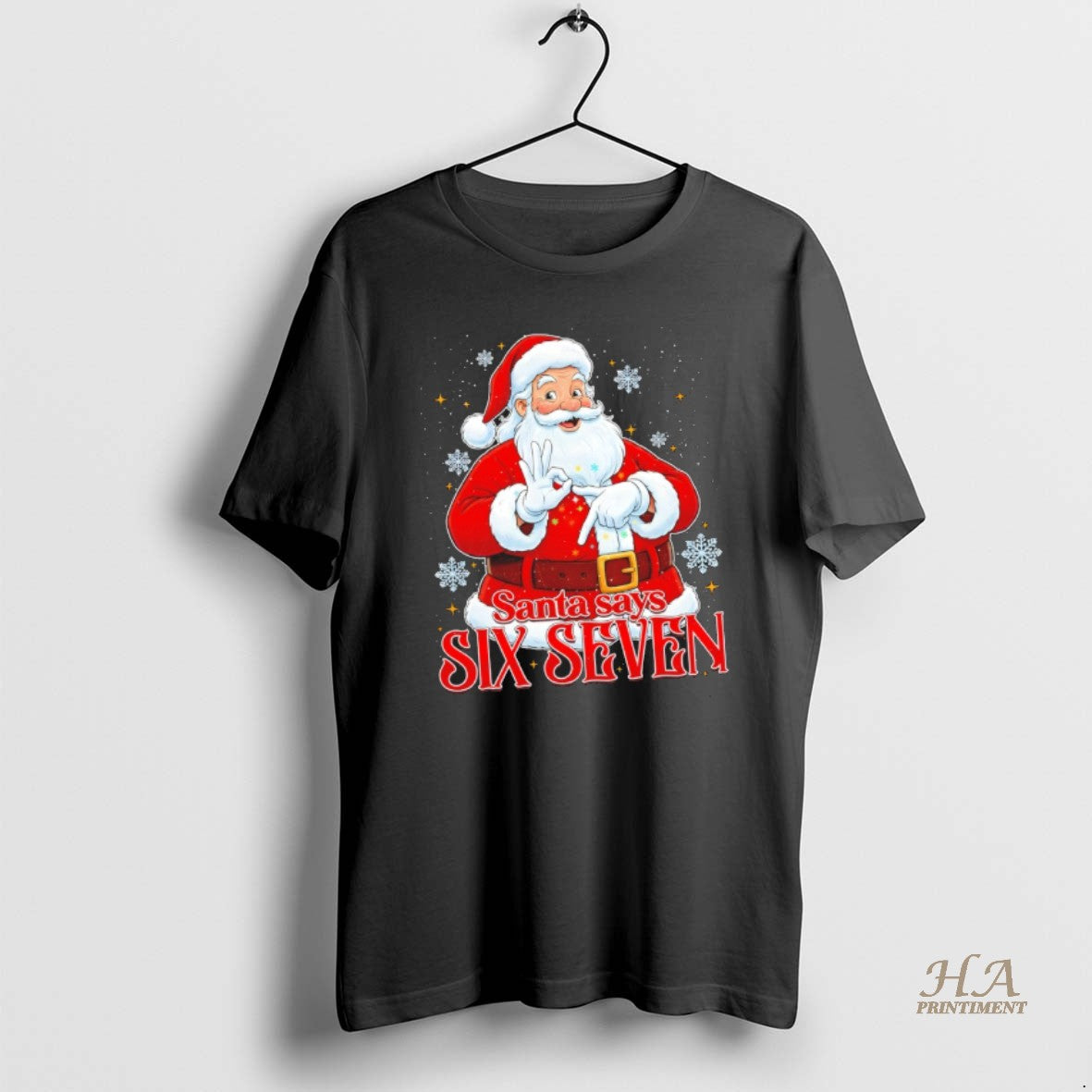 Official Santa Claus Santa Says Funny Six Seven Meme Christmas 2025 T-Shirts, Hoodie, Sweatshirt | InkNestWear.com
