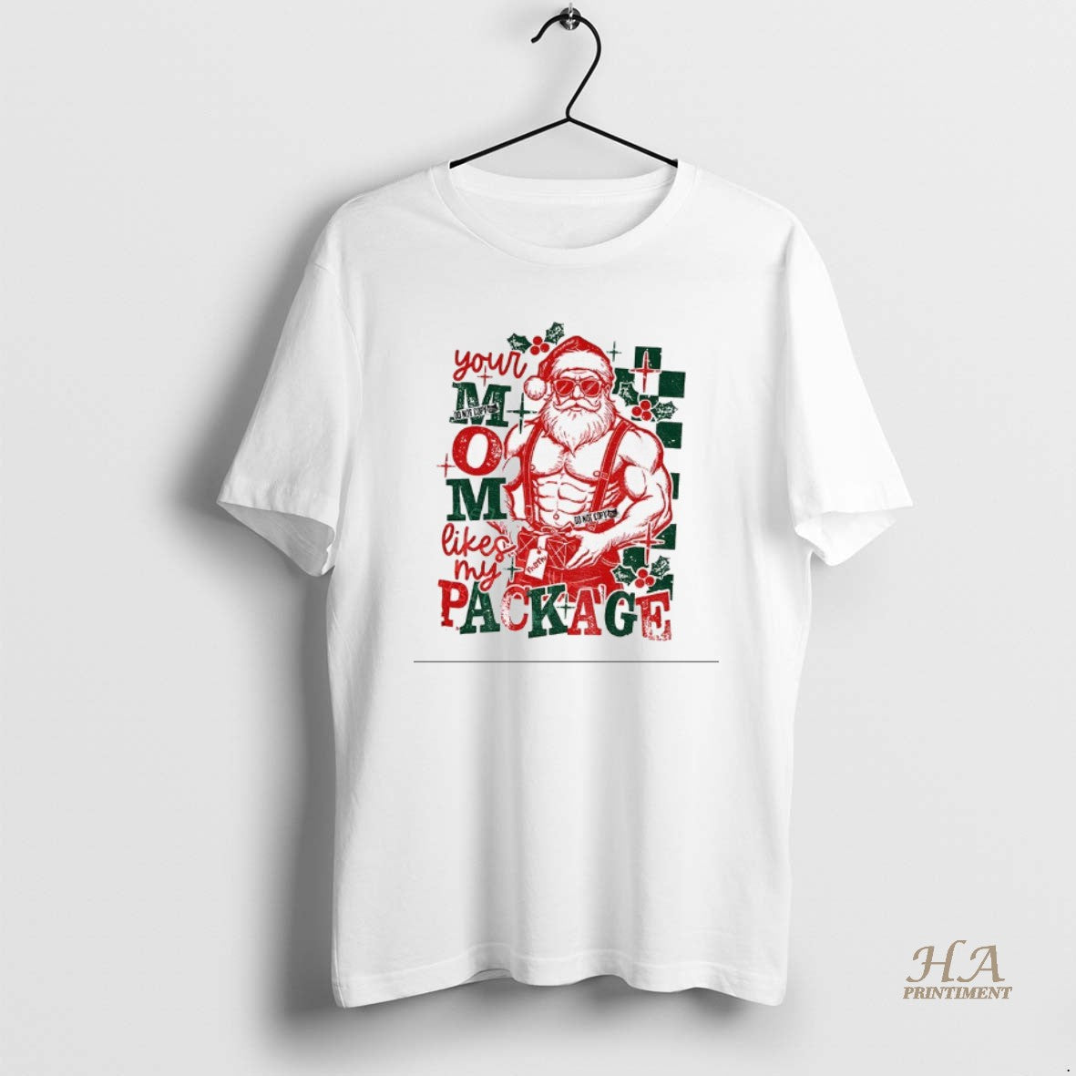 Official Santa Claus Your Mom Likes My Package Funny Christmas T-Shirts, Hoodie, Sweatshirt | InkNestWear.com