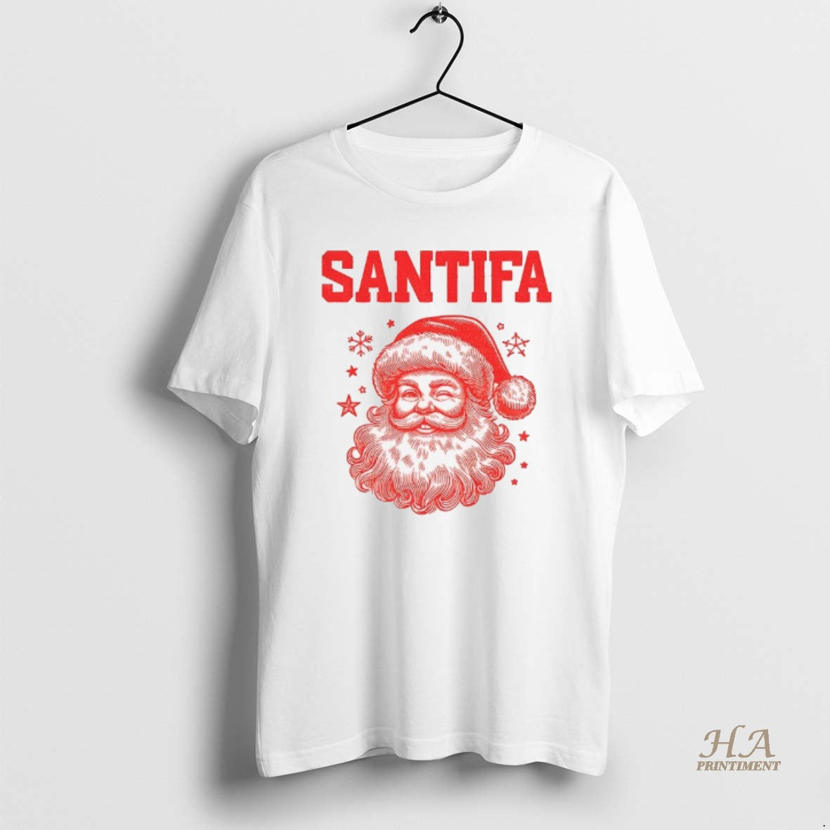 Official Santa Claus Big Face Santifa Anti Fascism Antifa Santa Christmas T-Shirts, Hoodie, Sweatshirt | InkNestWear.com