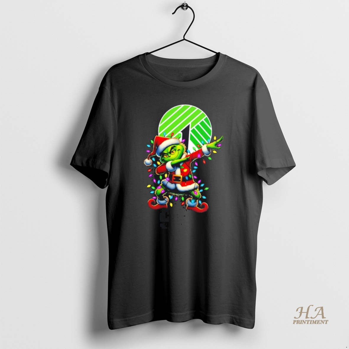 Official Santa Grinch Dabbing Dollar Tree Christmas Light T-Shirts, Hoodie, Sweatshirt | InkNestWear.com