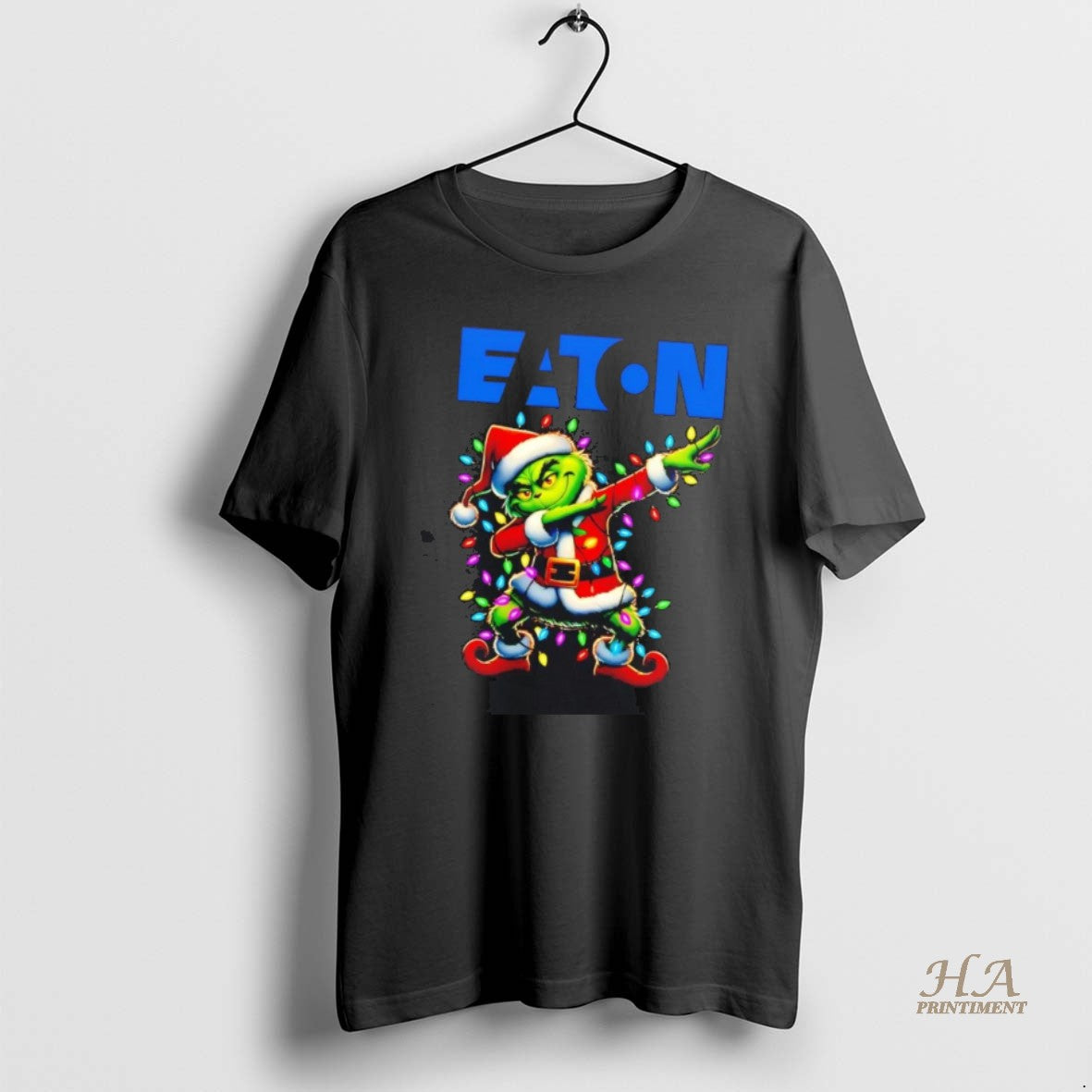 Official Santa Grinch Dabbing Eaton Christmas Light T-Shirts, Hoodie, Sweatshirt | InkNestWear.com