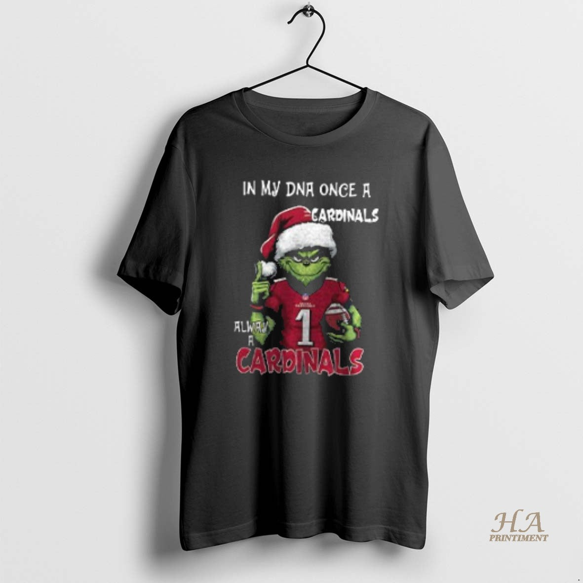 Official Santa Grinch In My Dna Once A Cardinals Alway A Arizona Cardinals Christmas Two T-Shirts, Hoodie, Sweatshirt