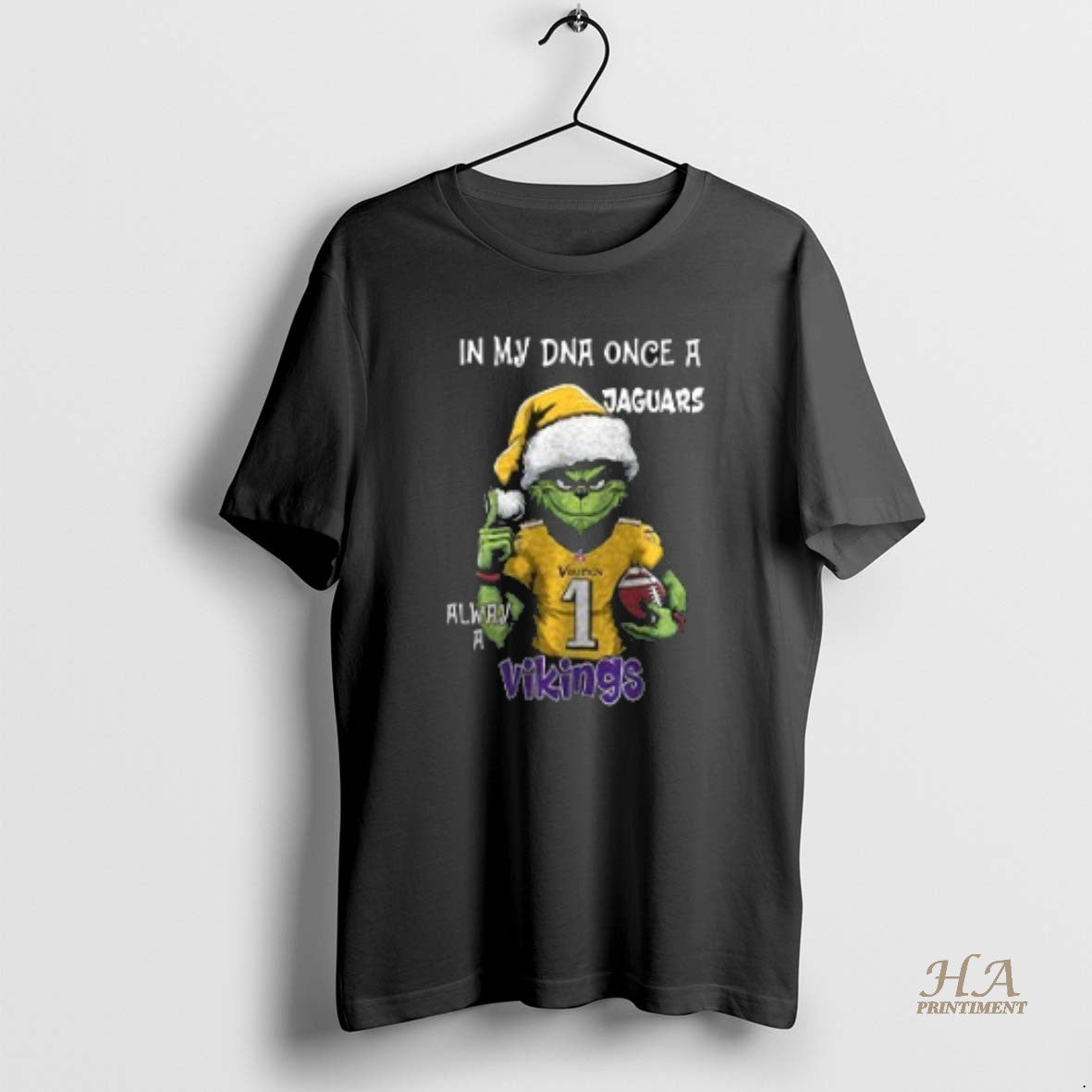 Official Santa Grinch In My Dna Once A Vikings Alway A Minnesota Vikings Christmas Two T-Shirts, Hoodie, Sweatshirt