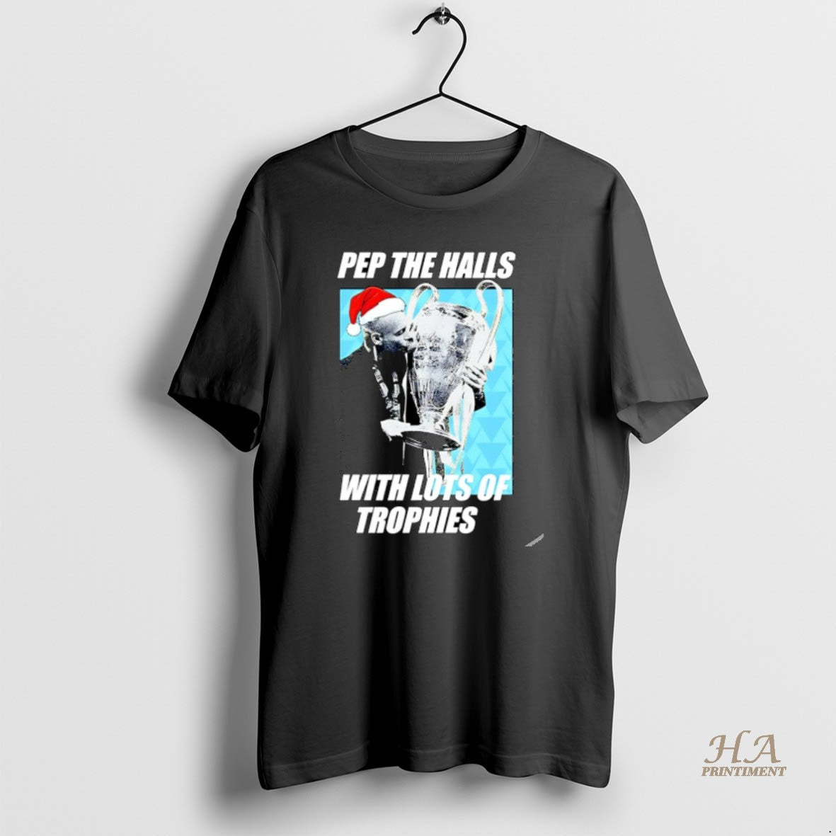 Official Santa Pep Guardiola Halls Lots Trophies T-Shirts, Hoodie, Sweatshirt