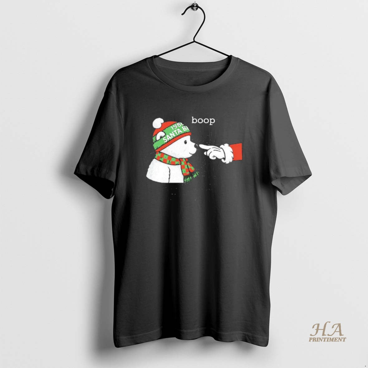 Official Santa Bear Boop Minnesota Blackshirt T-Shirts, Hoodie, Sweatshirt | InkNestWear.com