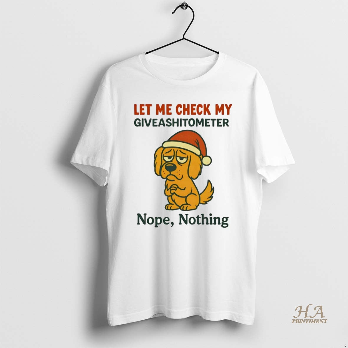 Official Santa Golden Retriever Let Me Check My Giveashitometer Christmas T-Shirts, Hoodie, Sweatshirt | InkNestWear.com