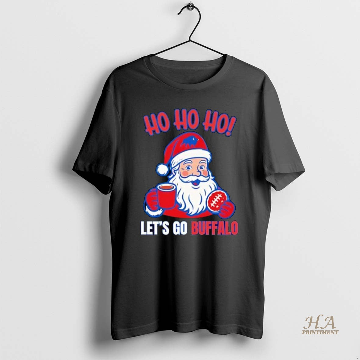 Official Santa Ho Ho Ho Lets Go Buffalo Football Santa T-Shirts, Hoodie, Sweatshirt | InkNestWear.com