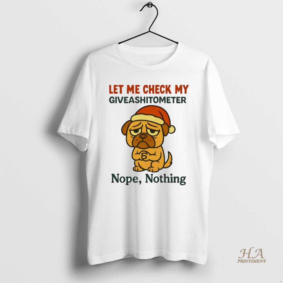 Official Santa Pug Let Me Check My Giveashitometer Christmas T-Shirts, Hoodie, Sweatshirt | InkNestWear.com