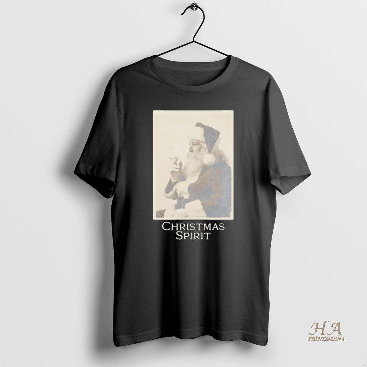 Official Santa Smoking Christmas Spirit T-Shirts, Hoodie, Sweatshirt | InkNestWear.com