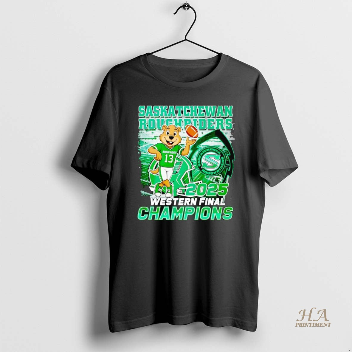 Official Saskatchewan Roughriders 2025 Western Final Champions Mascot T-Shirts, Hoodie, Sweatshirt | InkNestWear.com