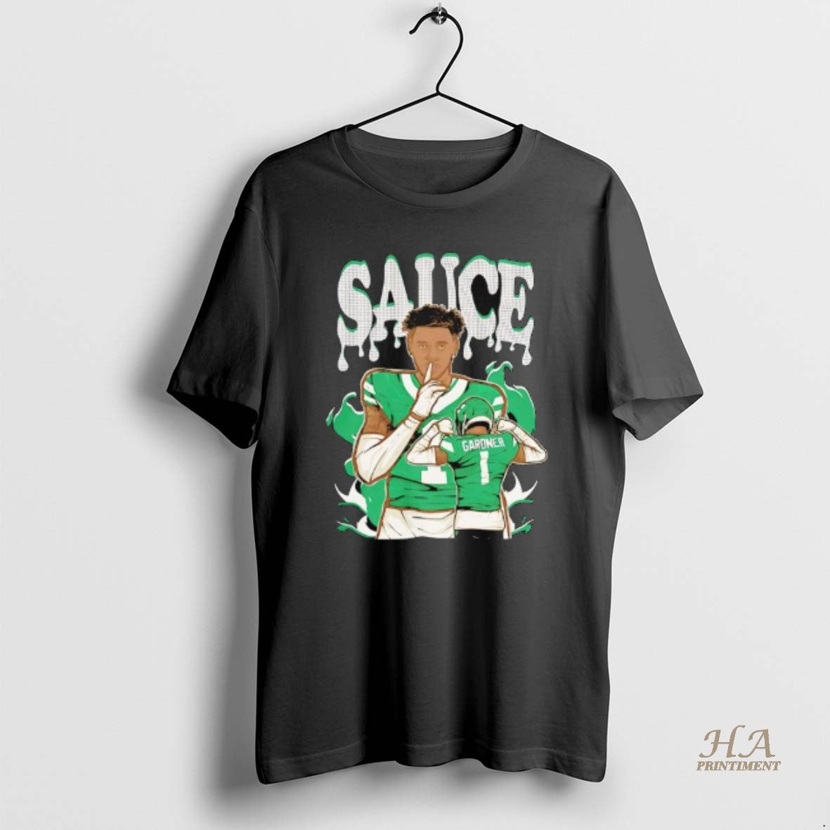 Official Sauce Gardner Cartoon New York Football Graphic T-Shirts, Hoodie, Sweatshirt | InkNestWear.com