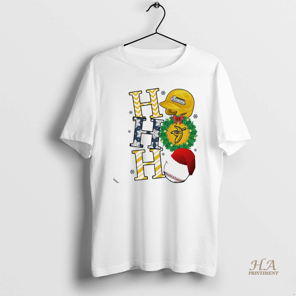 Official Savannah Bananas Ho Ho Ho Holiday Baseball Christmas White T-Shirts, Hoodie, Sweatshirt | InkNestWear.com
