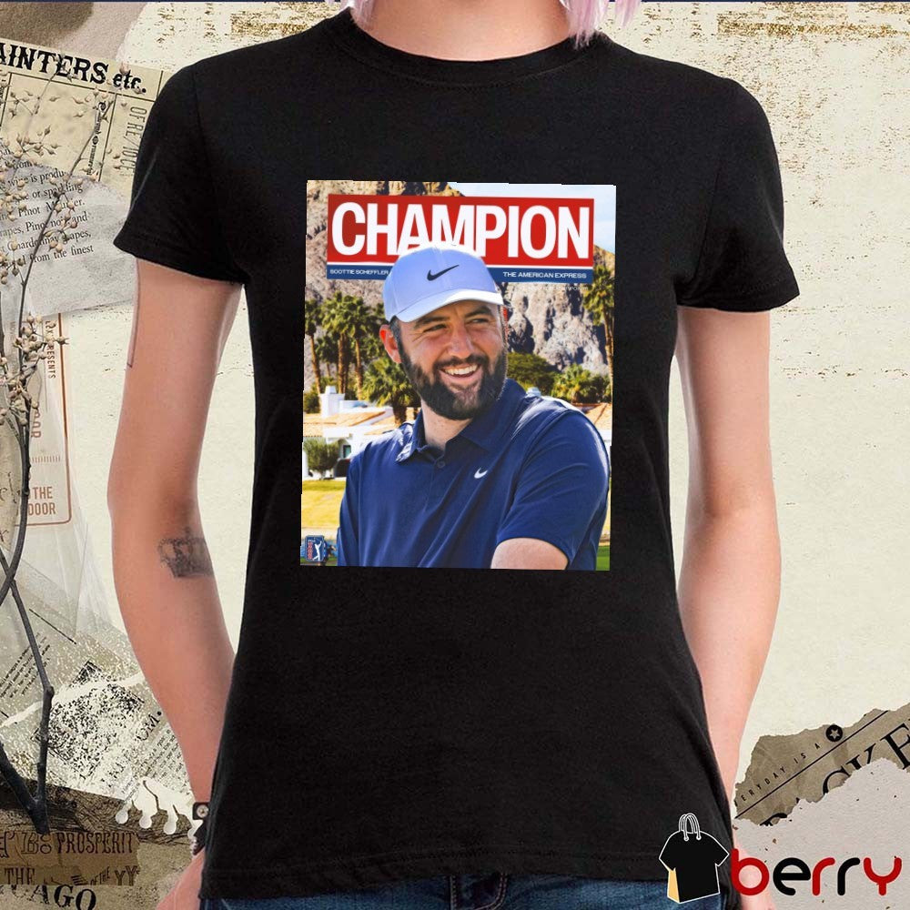Scottie Scheffler Champion The American Express PGA Tour Poster t-shirt