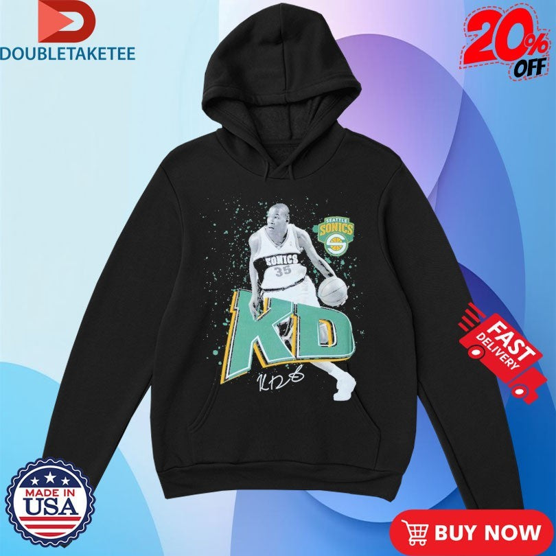 Seattle SuperSonics Kevin Durant KD Photo Shirts