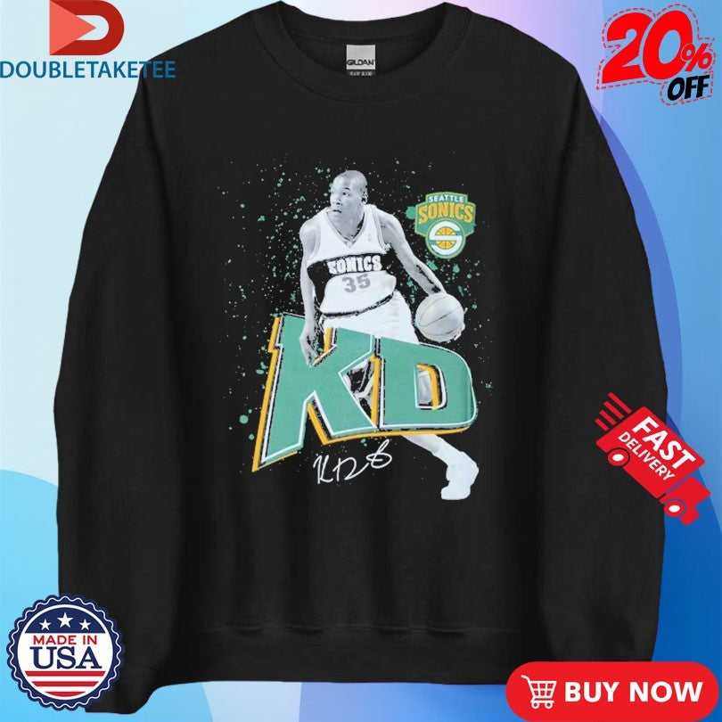 Seattle SuperSonics Kevin Durant KD Photo Shirts